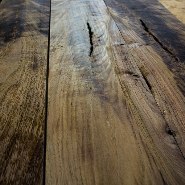 Finished walnut hardwood
